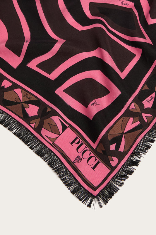 Mixed Print Silk Stole