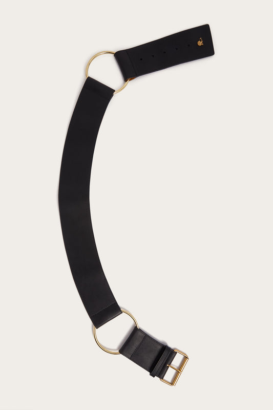 Leather Belt with Rings