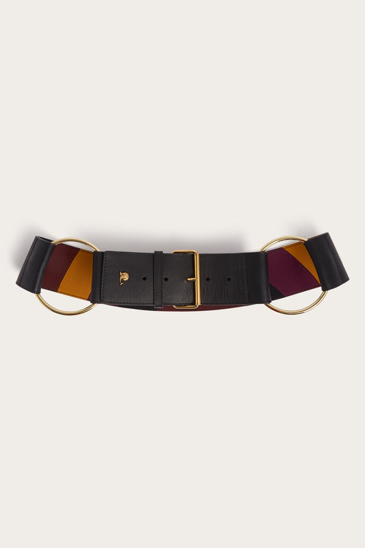 Leather Belt with Rings