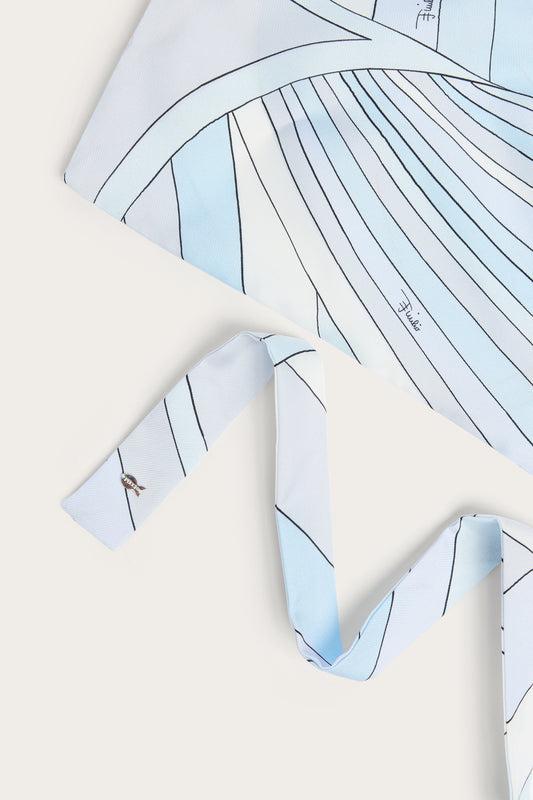 Iride Print Silk Bandana
