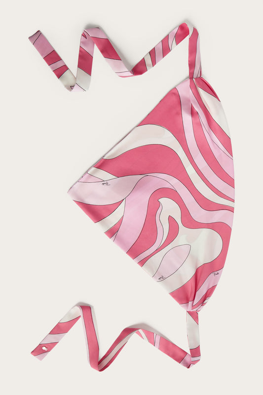 Marmo Print Silk Bandana
