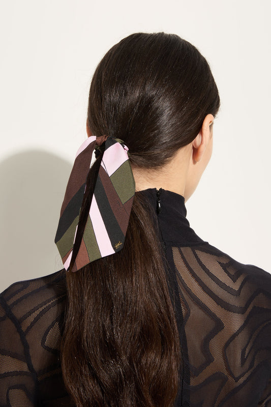 Elastico Foulard in Seta in Stampa Iride