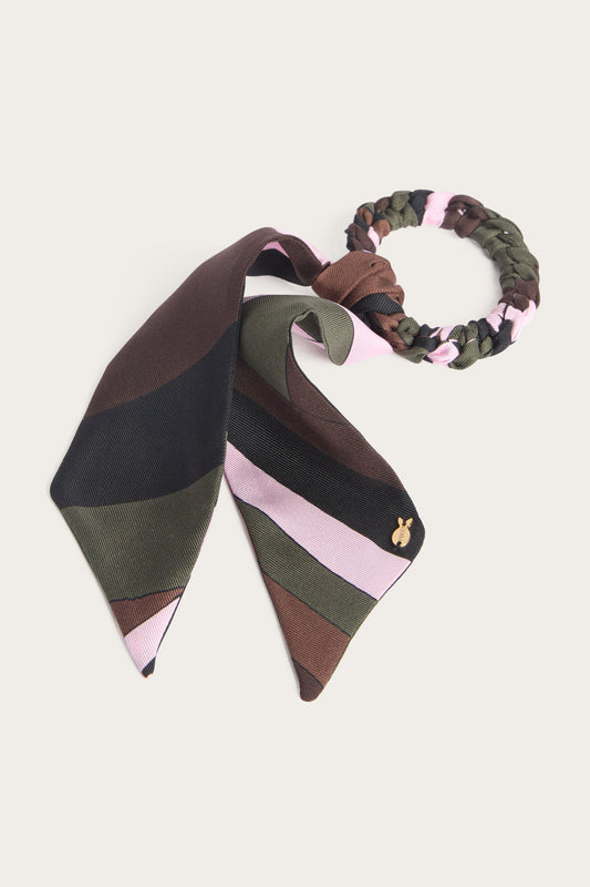 Elastico Foulard in Seta in Stampa Iride