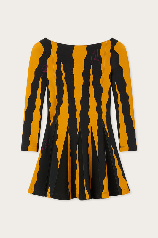 Fiamme Print Jersey Dress