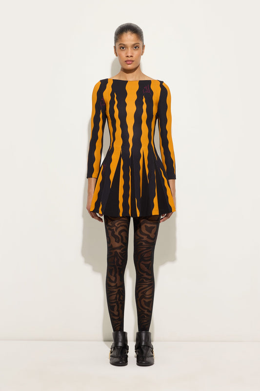 Fiamme Print Jersey Dress