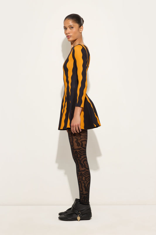 Fiamme Print Jersey Dress