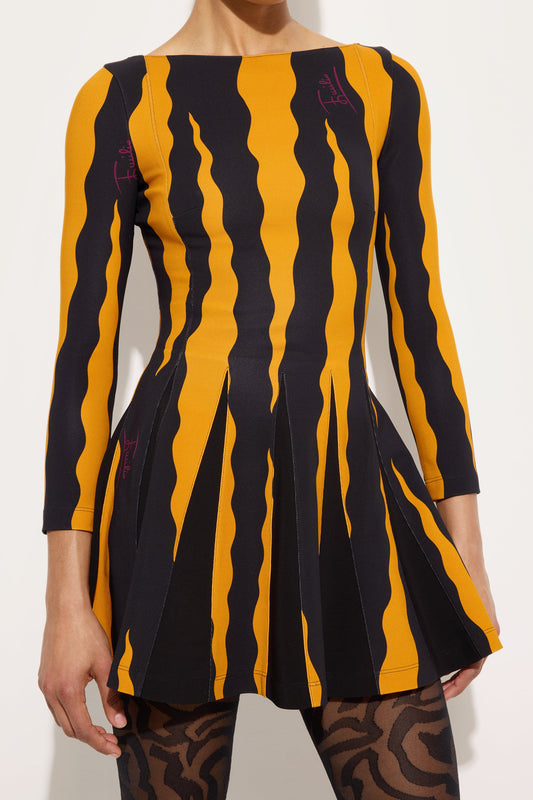 Fiamme Print Jersey Dress