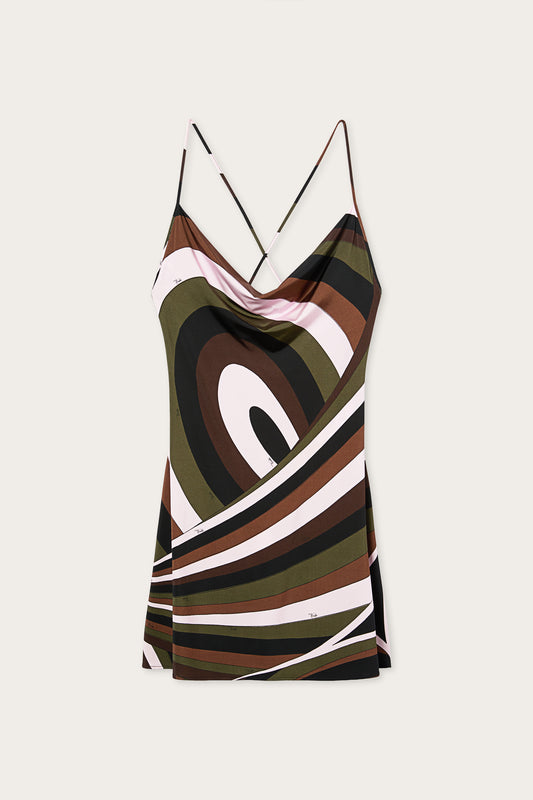 Iride Print Jersey Dress