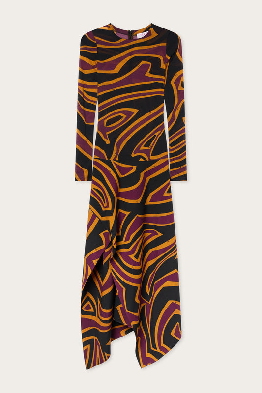 Labirinto Print  Jersey Dress