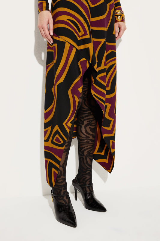 Labirinto Print  Jersey Dress