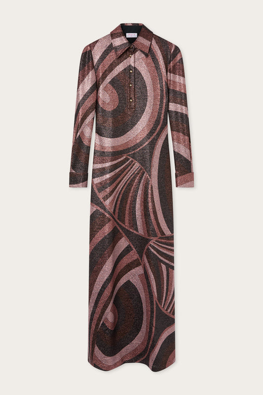 Iride Print Lurex Dress