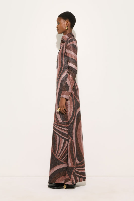 Iride Print Lurex Dress