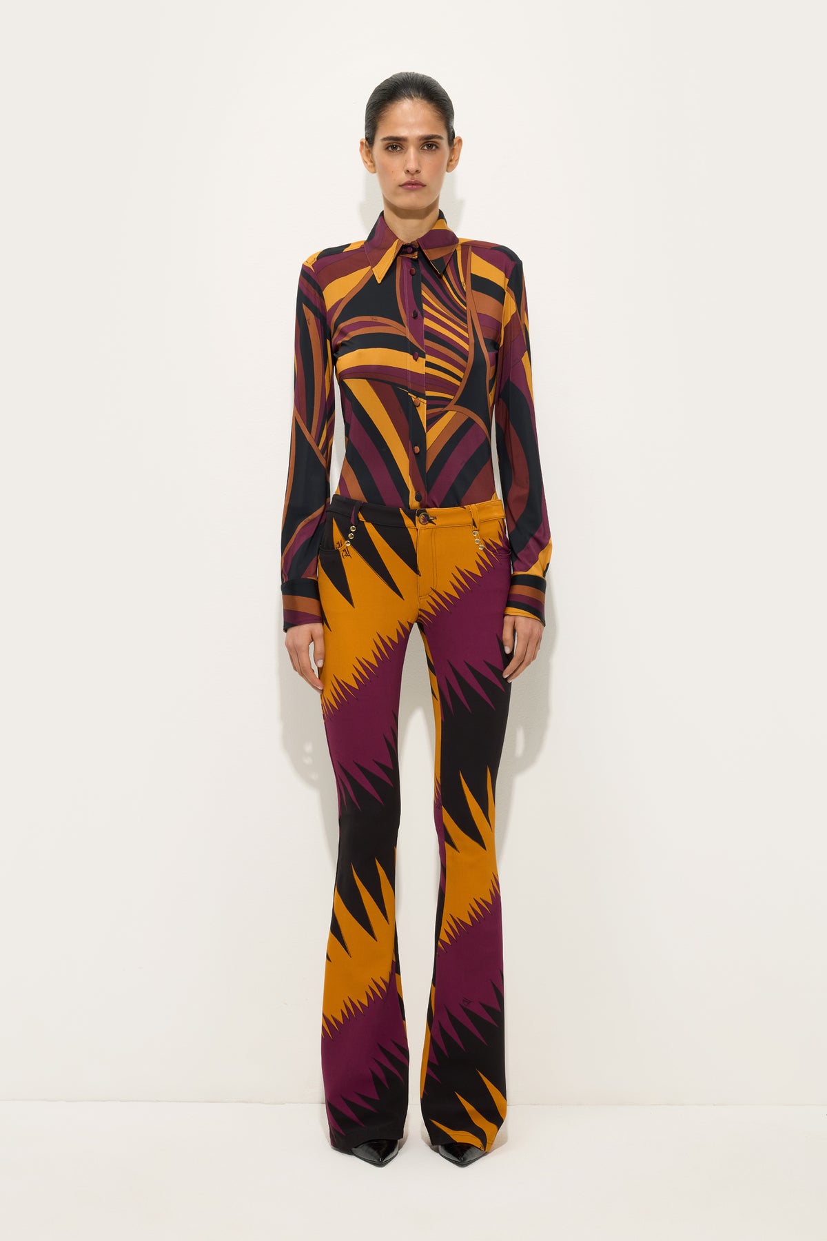 Iride Print Jersey Shirt