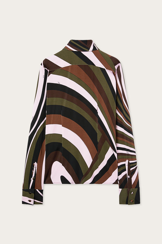 Iride Print Jersey Shirt