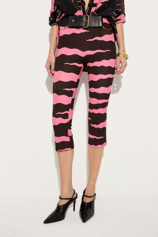 Fiamme Print Capri Pants