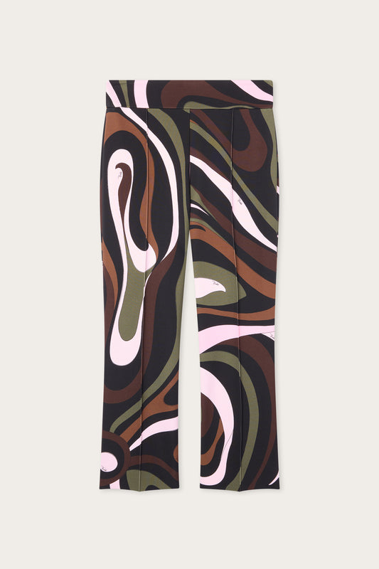 Marmo Print Capri Pants