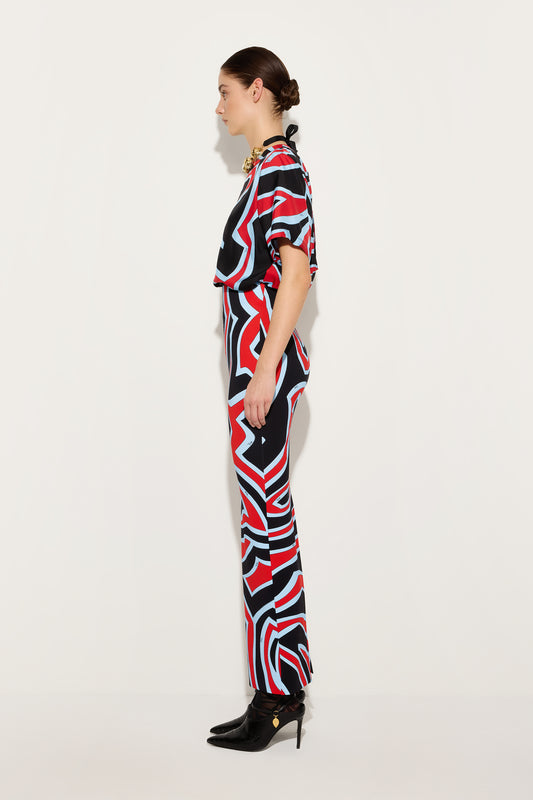 Labirinto Print Jersey Skirt