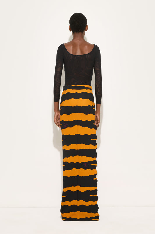 Fiamme Print Jersey Skirt