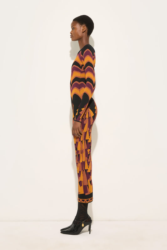 Baiadera Print Jacquard Dress