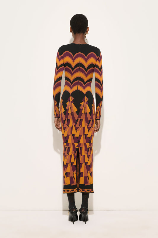Baiadera Print Jacquard Dress