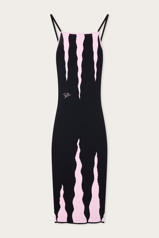 Fiamme Print Jacquard Dress