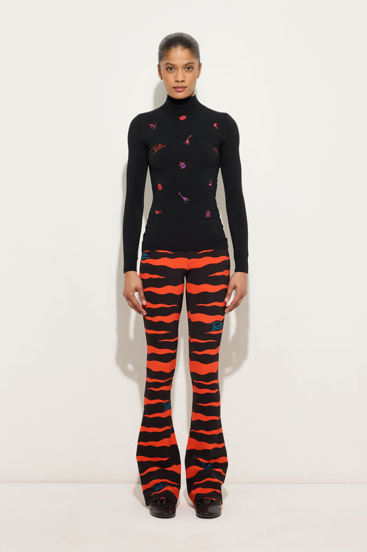 Maglione Ricamato in Lana