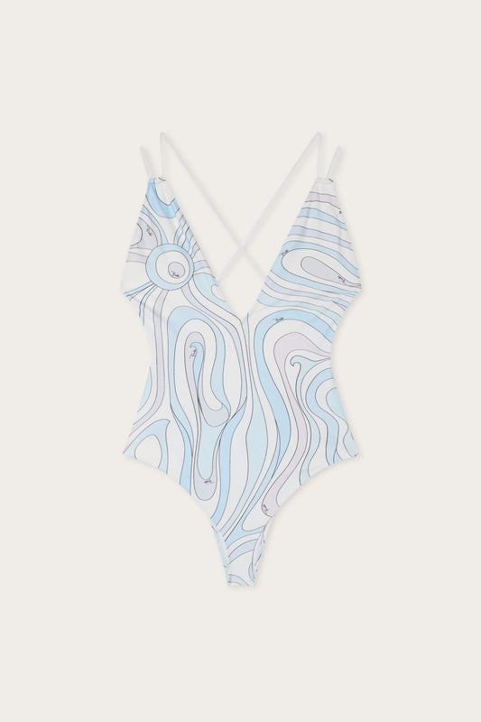 Marmo Print Swimsuit