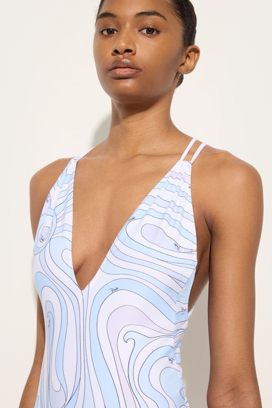 Marmo Print Swimsuit