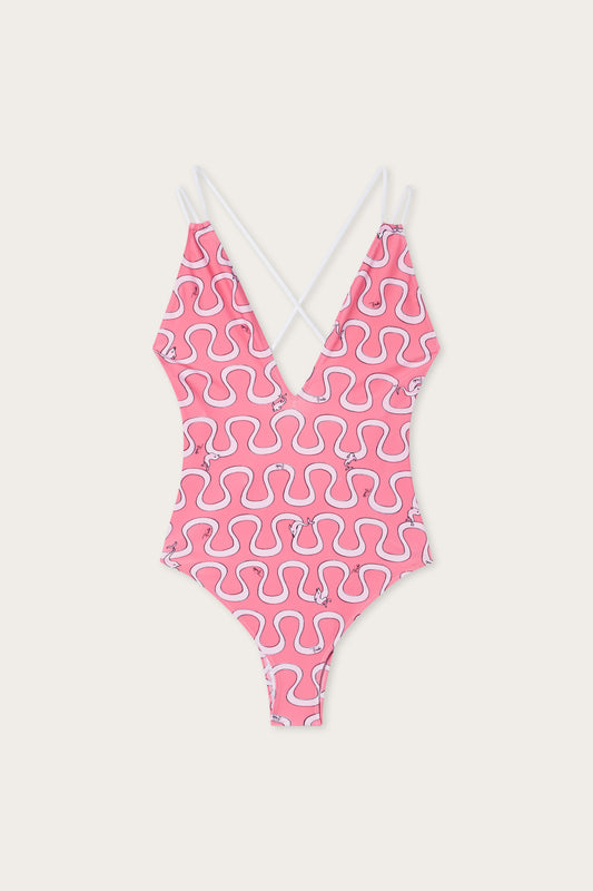 Onda Print Swimsuit