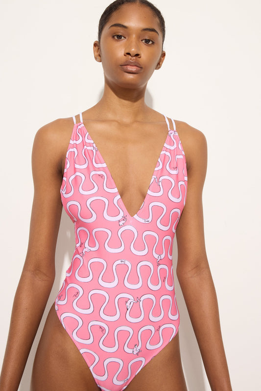 Onda Print Swimsuit