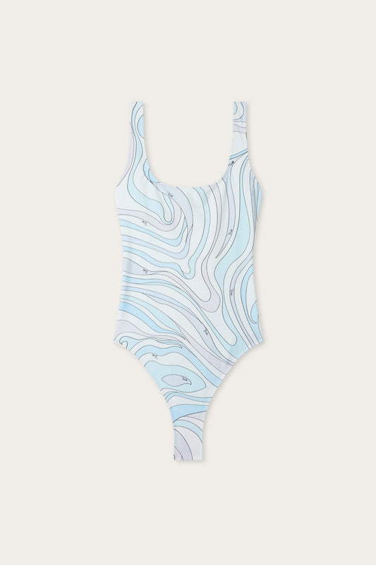 Marmo Print Swimsuit