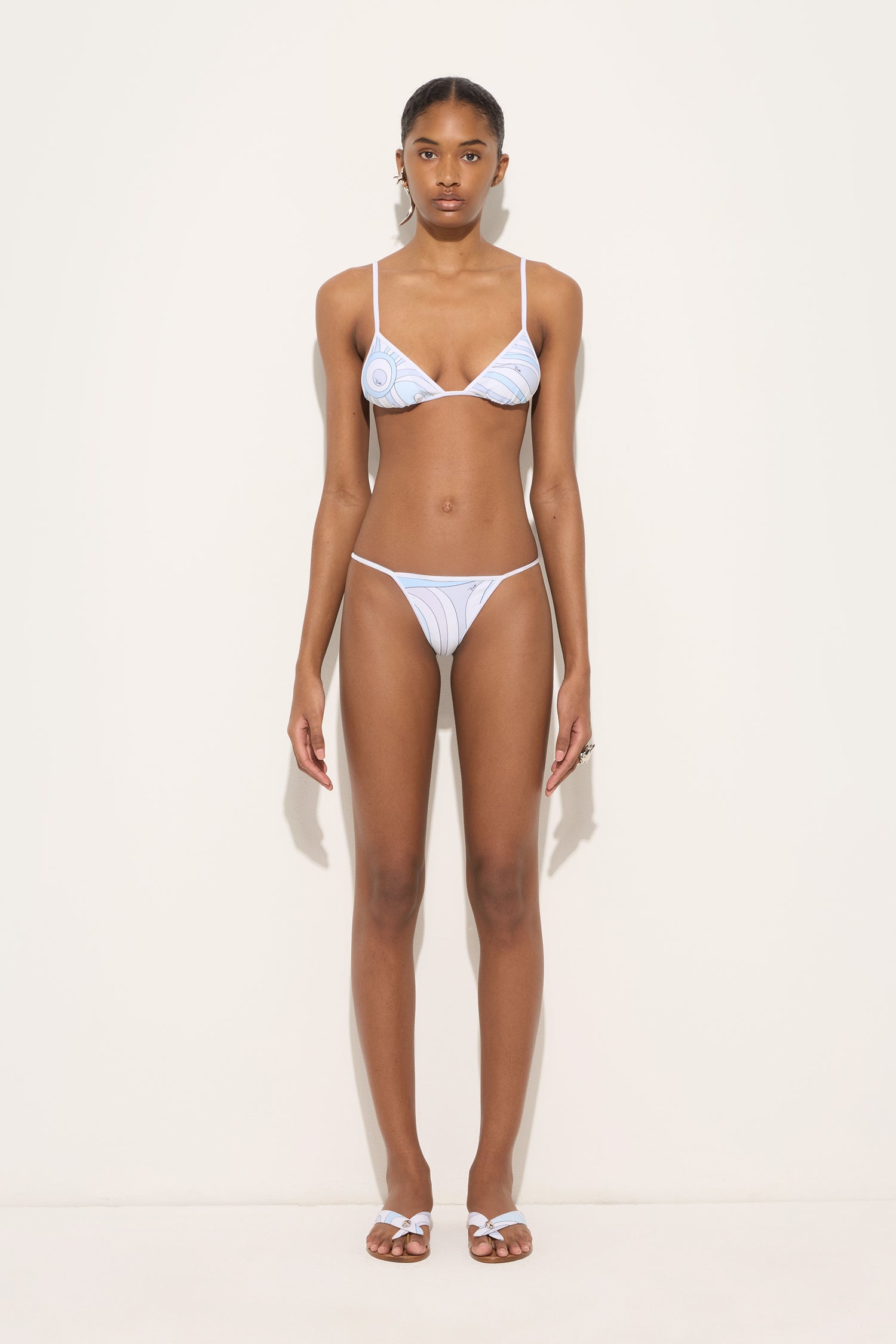 Marmo Print  Bikini Top
