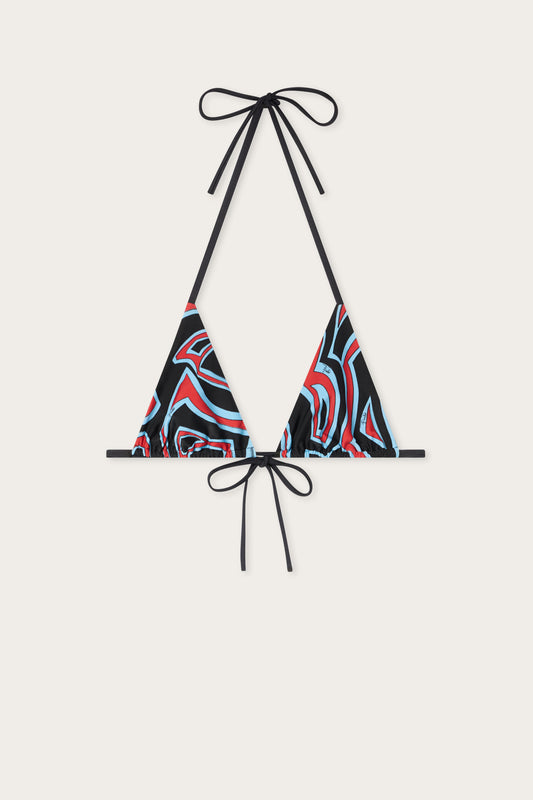 Labirinto Print Bikini Top