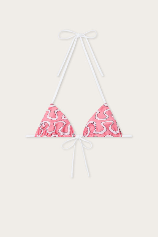 Onda Print Bikini Top