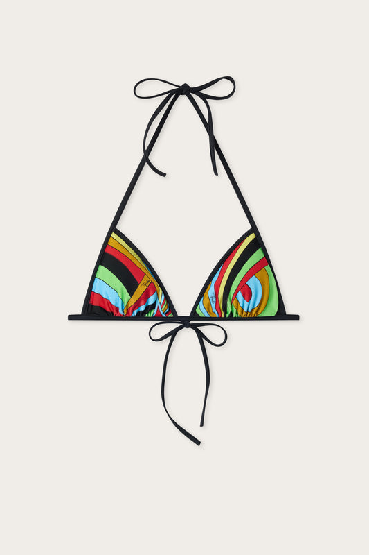 Iride Print  Bikini Top
