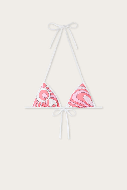 Marmo Print  Bikini Top