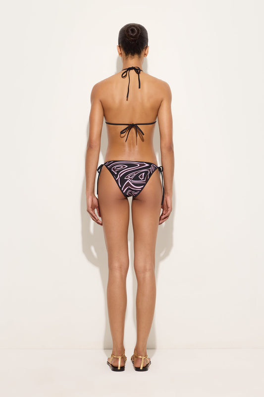 Top Bikini in Stampa Labirinto