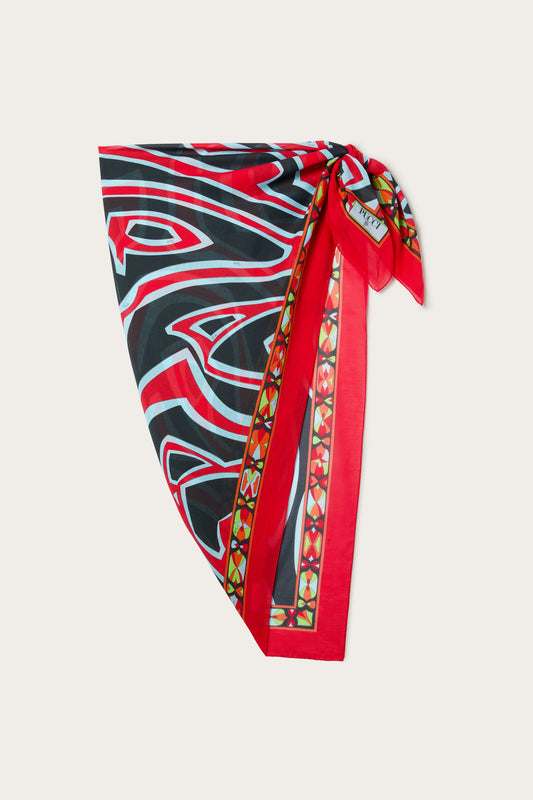 Labirinto Print Cotton Sarong