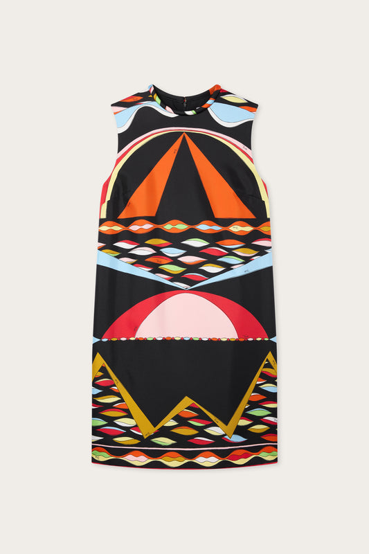 Dune Print Silk Dress