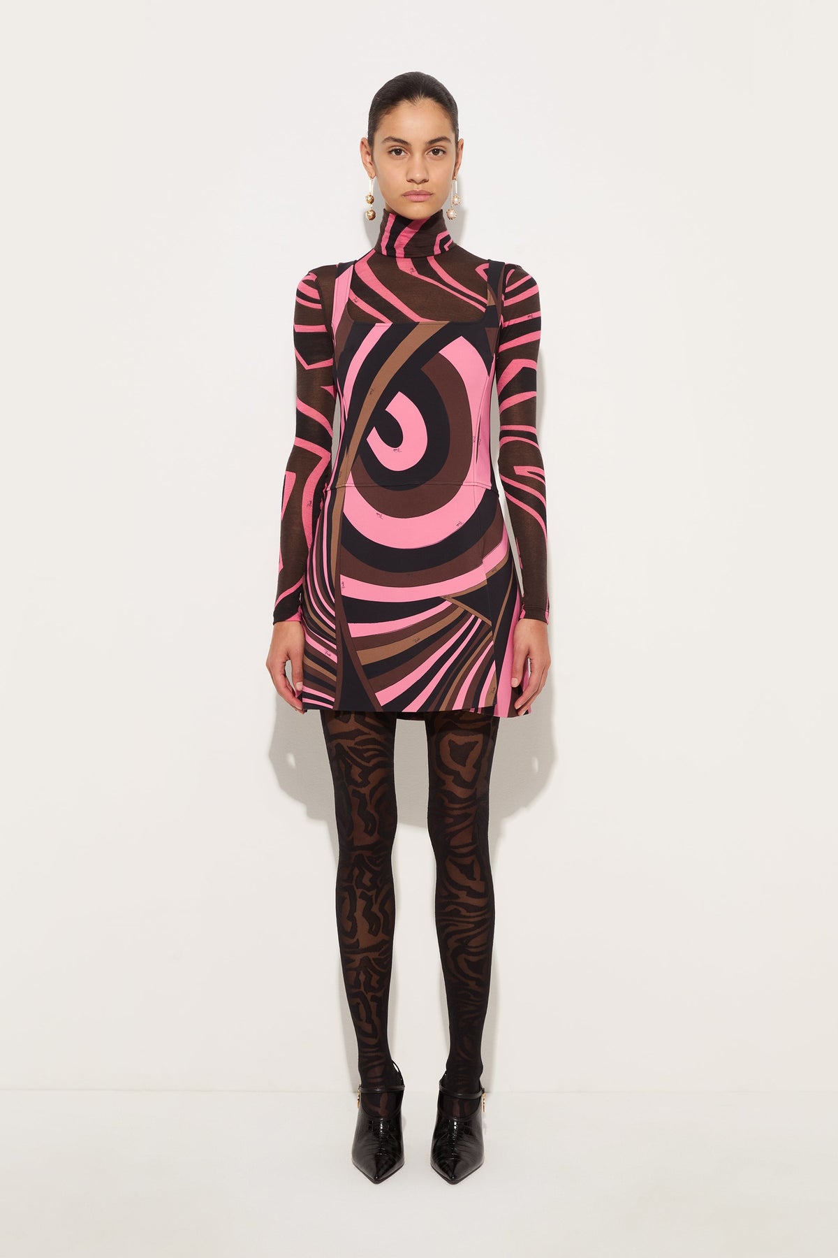 Iride Print Cady Dress
