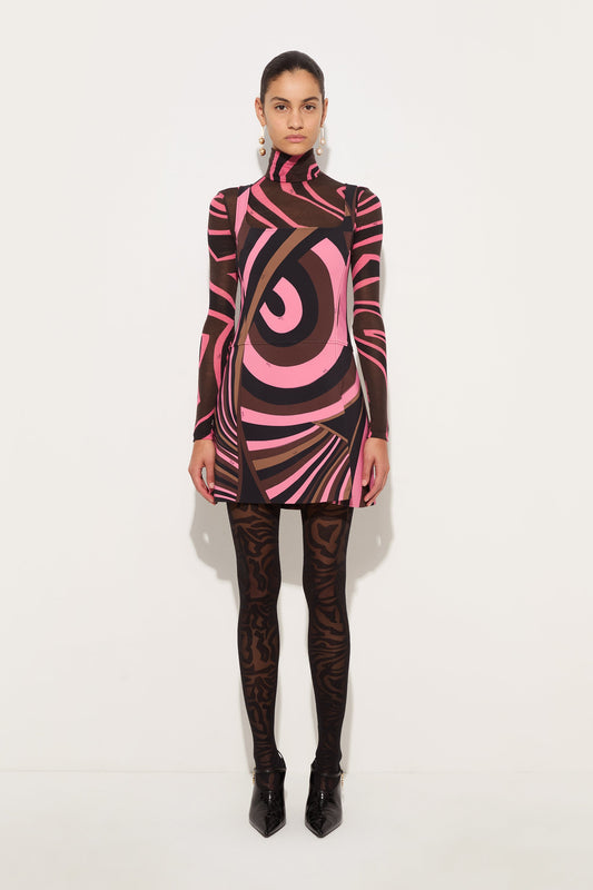 Iride Print Cady Dress