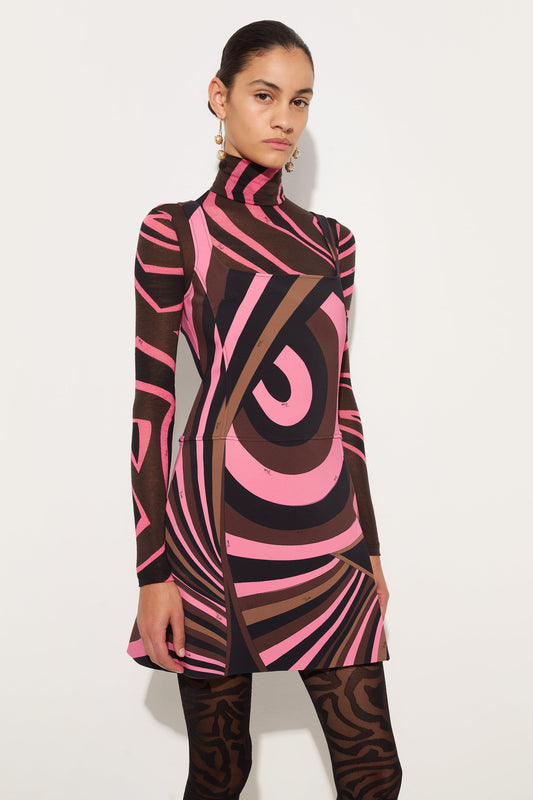 Iride Print Cady Dress
