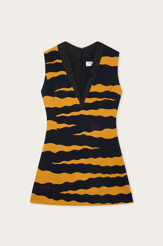 Fiamme Print Cady Dress