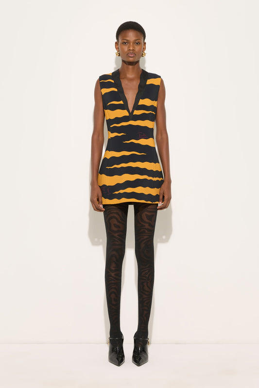 Fiamme Print Cady Dress