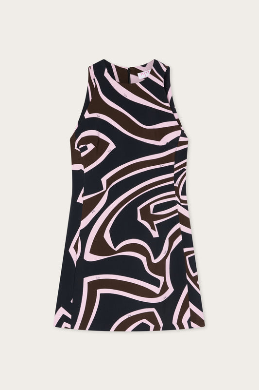 Labirinto Print Cady Dress