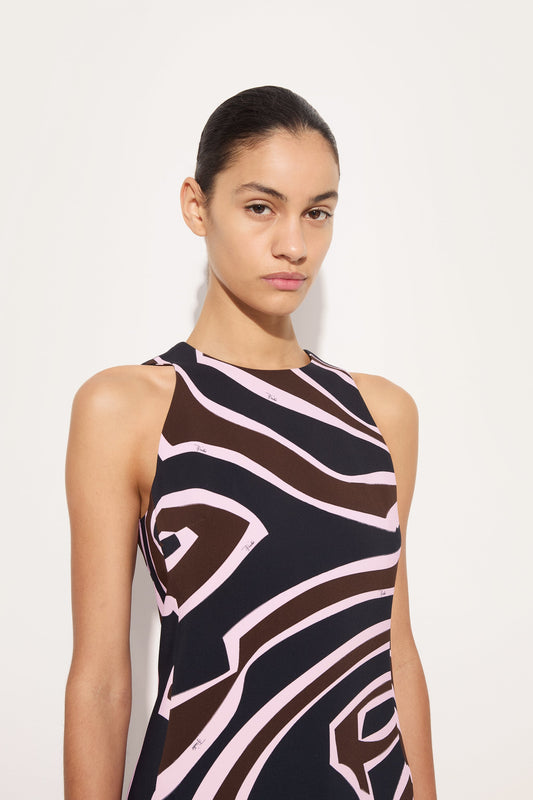 Labirinto Print Cady Dress
