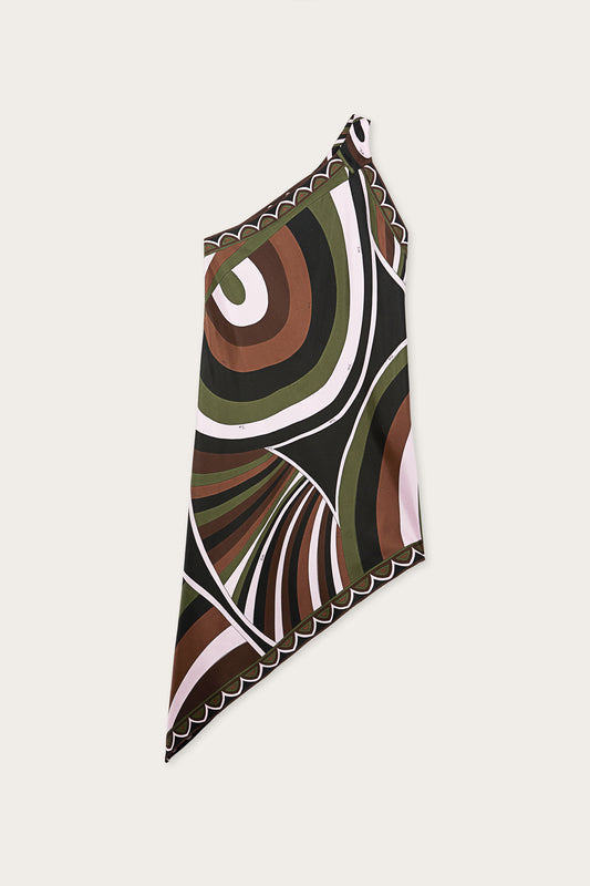 Iride Print Silk Dress