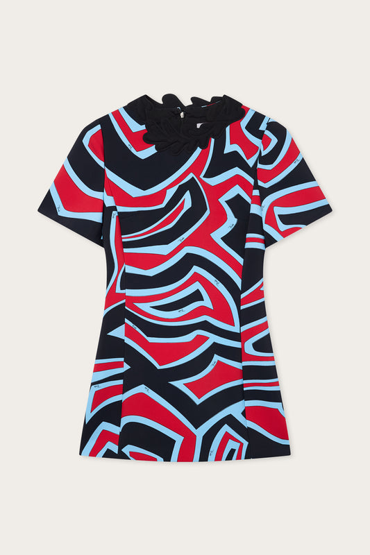 Labirinto Print Cady Dress