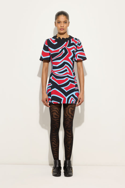 Labirinto Print Cady Dress