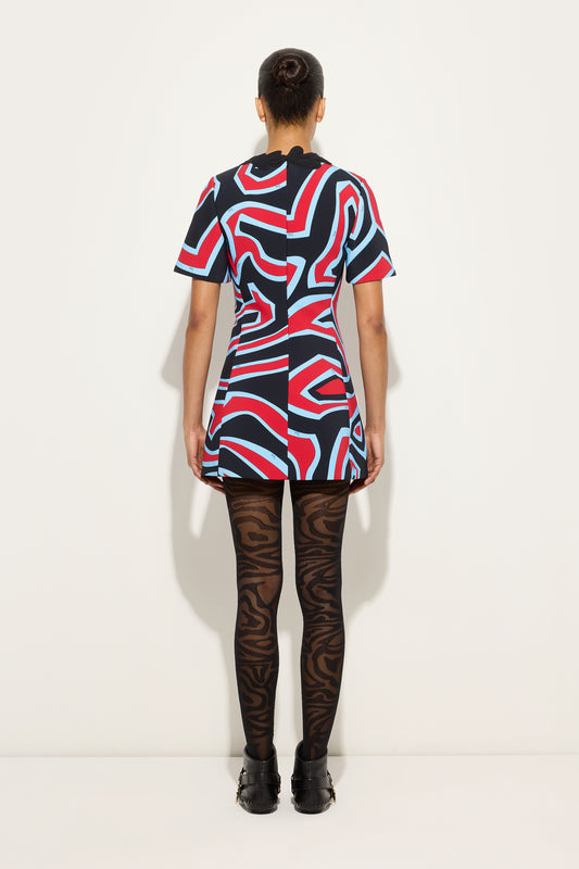 Labirinto Print Cady Dress